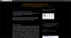 Desktop Screenshot of espeleoupv.blogspot.com