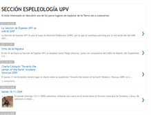 Tablet Screenshot of espeleoupv.blogspot.com