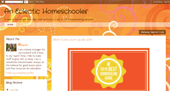 Desktop Screenshot of aneclectichomeschooler.blogspot.com