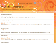 Tablet Screenshot of aneclectichomeschooler.blogspot.com