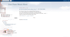 Desktop Screenshot of freepianomusicsheet.blogspot.com