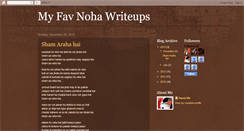 Desktop Screenshot of nohawrite-ups.blogspot.com