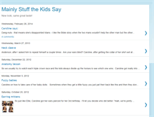 Tablet Screenshot of mainlystuffthekidssay.blogspot.com