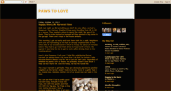 Desktop Screenshot of pawstolove.blogspot.com