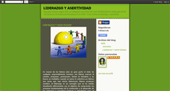 Desktop Screenshot of liderazgoyasertividad.blogspot.com