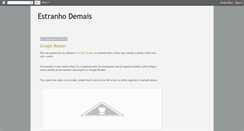 Desktop Screenshot of estranhodemais.blogspot.com