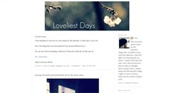 Desktop Screenshot of loveliestdays.blogspot.com