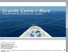 Tablet Screenshot of grandecomoilmare.blogspot.com