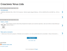 Tablet Screenshot of creacionesvenusltda.blogspot.com