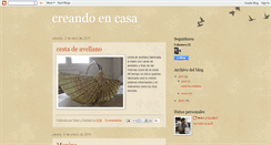 Desktop Screenshot of crearencasa.blogspot.com
