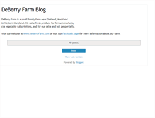 Tablet Screenshot of deberryfarm.blogspot.com