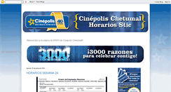 Desktop Screenshot of cinepolischetumal.blogspot.com