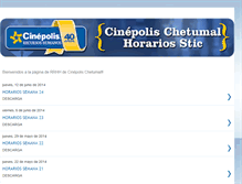 Tablet Screenshot of cinepolischetumal.blogspot.com