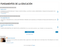 Tablet Screenshot of fundamentoseducacion.blogspot.com