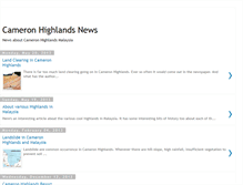 Tablet Screenshot of cameron-highland-destination.blogspot.com