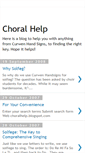 Mobile Screenshot of choralhelp.blogspot.com