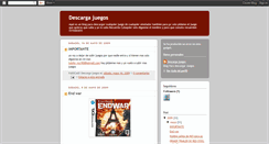 Desktop Screenshot of descargajuegos1.blogspot.com
