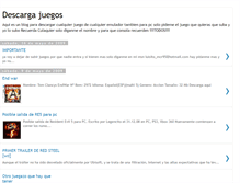 Tablet Screenshot of descargajuegos1.blogspot.com