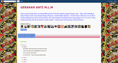 Desktop Screenshot of gerakanantimlm.blogspot.com