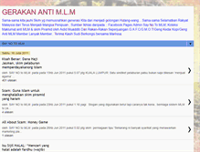 Tablet Screenshot of gerakanantimlm.blogspot.com