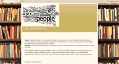 Desktop Screenshot of ensaiosemanifestos.blogspot.com