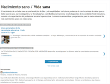 Tablet Screenshot of nacimientosanovidasana.blogspot.com