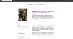 Desktop Screenshot of lundqvist-ingrid.blogspot.com