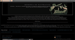 Desktop Screenshot of memoriadenaufragios.blogspot.com