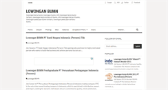 Desktop Screenshot of lowongan-kerjaan-indonesia.blogspot.com