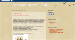 Desktop Screenshot of excresioneirritabilidad.blogspot.com
