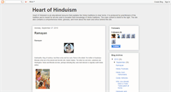 Desktop Screenshot of heartofhinduism.blogspot.com