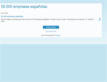 Tablet Screenshot of 50milempresas.blogspot.com