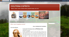 Desktop Screenshot of doutrinaespiritananet.blogspot.com