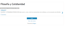 Tablet Screenshot of cotidianidadyfilosofia.blogspot.com