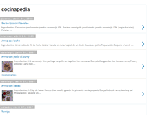 Tablet Screenshot of cocinapedia.blogspot.com
