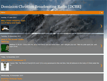 Tablet Screenshot of dominionchristianbroadcastingradio.blogspot.com