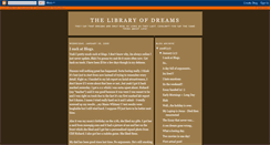 Desktop Screenshot of library-of-dreams.blogspot.com