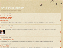 Tablet Screenshot of infertilityadventures.blogspot.com