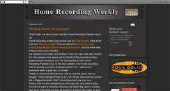 Desktop Screenshot of homerecordingweekly.blogspot.com