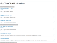 Tablet Screenshot of gottimetorandom.blogspot.com
