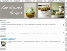 Tablet Screenshot of lauraliciousrecipes.blogspot.com