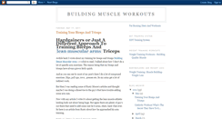 Desktop Screenshot of buildingmuscleworkouts.blogspot.com