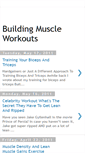 Mobile Screenshot of buildingmuscleworkouts.blogspot.com