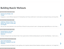 Tablet Screenshot of buildingmuscleworkouts.blogspot.com