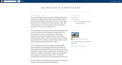 Desktop Screenshot of klinglerassociates.blogspot.com