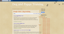 Desktop Screenshot of dogandpuppytraining123.blogspot.com