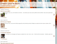 Tablet Screenshot of 6mainspourlebenin.blogspot.com