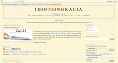 Desktop Screenshot of idiotsingracia.blogspot.com