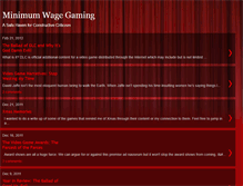 Tablet Screenshot of minimumwagegaming.blogspot.com
