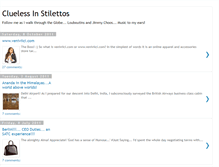 Tablet Screenshot of cluelessinstilettos.blogspot.com